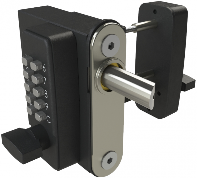 Surface-mounted SelectPro Code Gate Lock | Double-Sided | Gatemaster