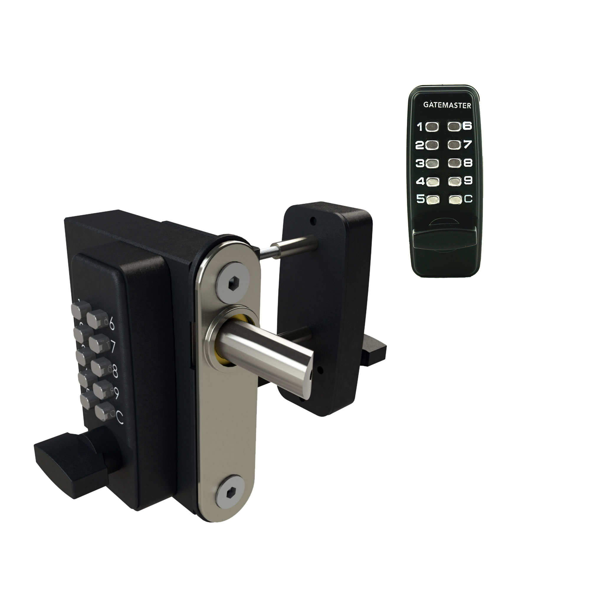 front and back view keypad lock double sided