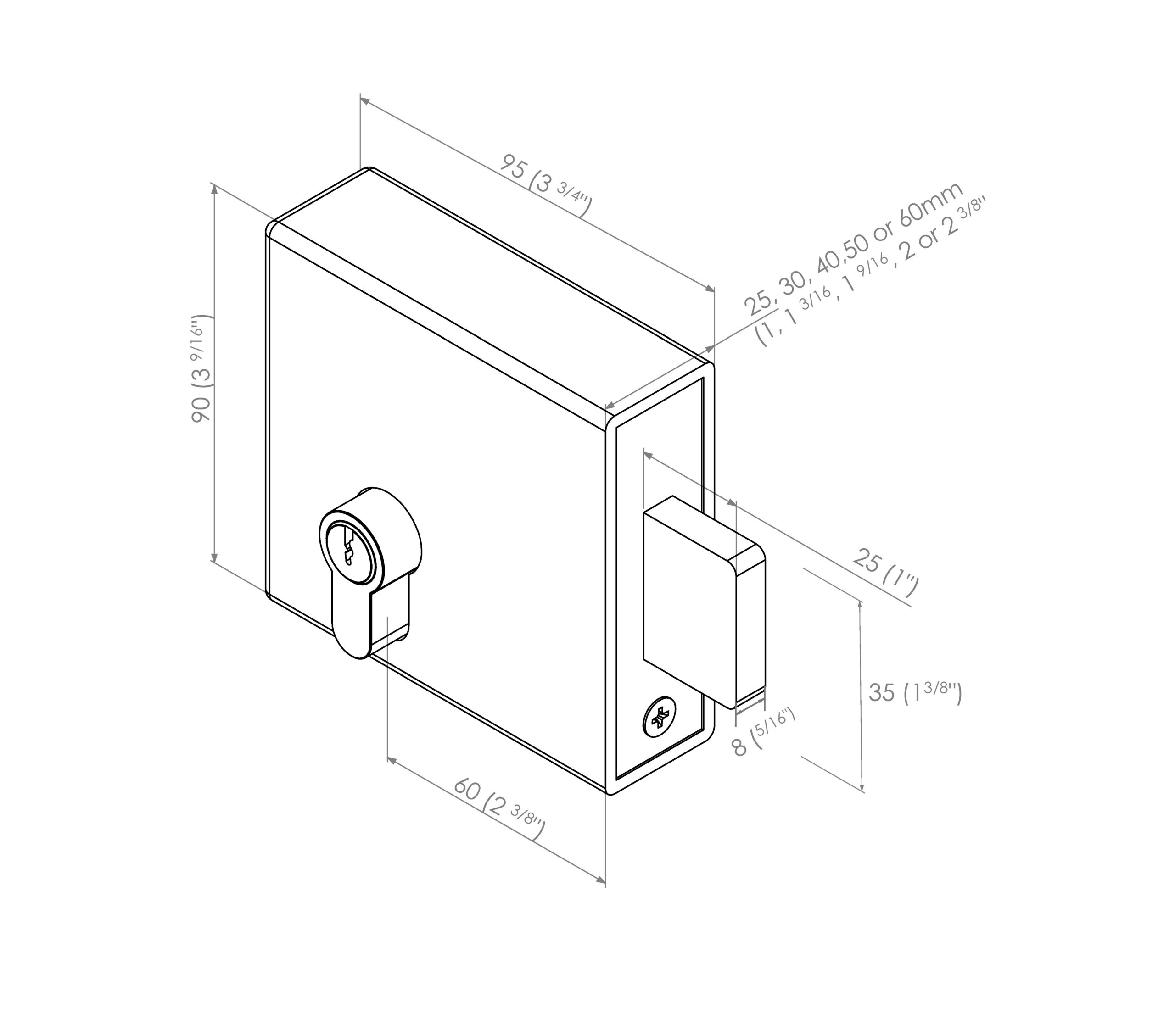 product dimension drawing