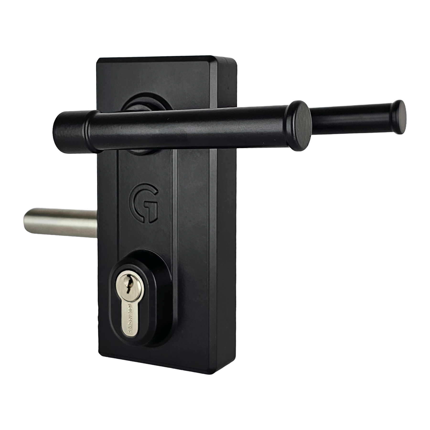 keyed gate lock with handle