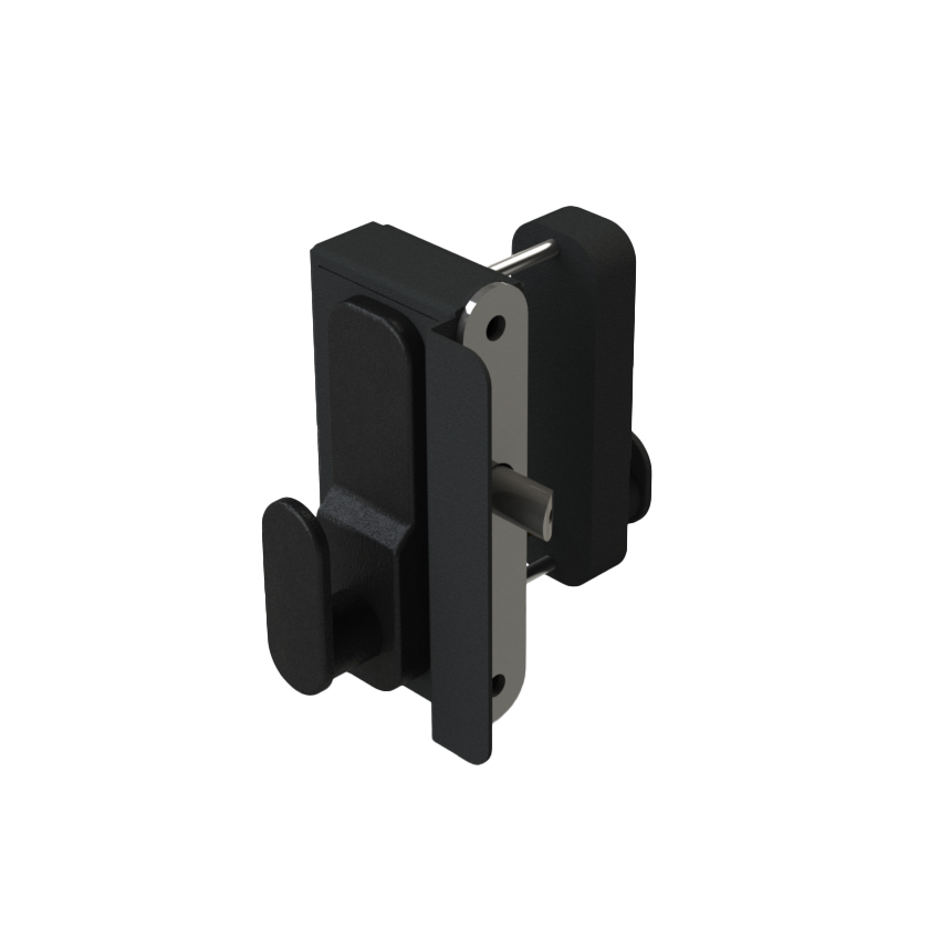 surface fixed digital lock with rear lever handle