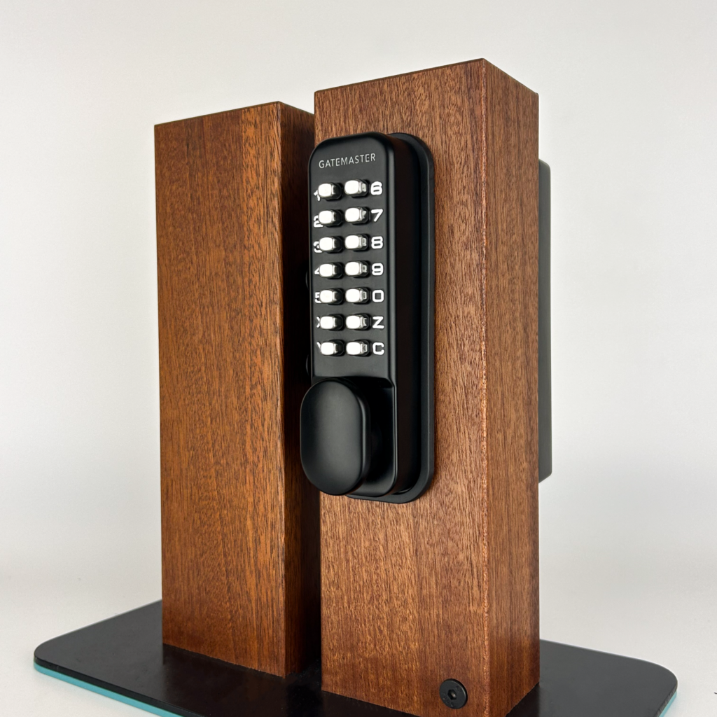 Surface mounted Double-Sided Code Lock | Wooden Gate Lock | Gatemaster