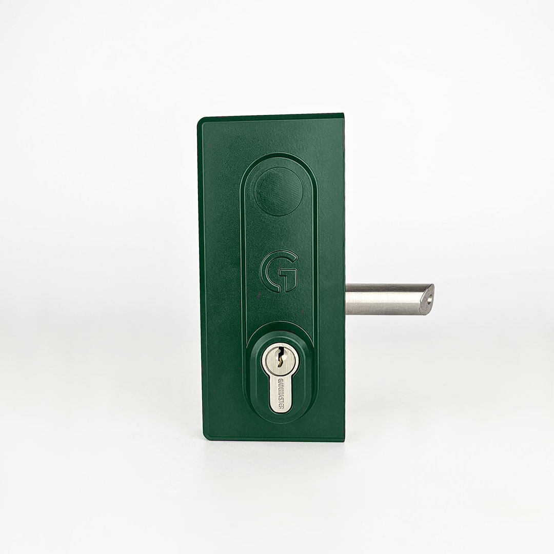 green gate lock keyed access