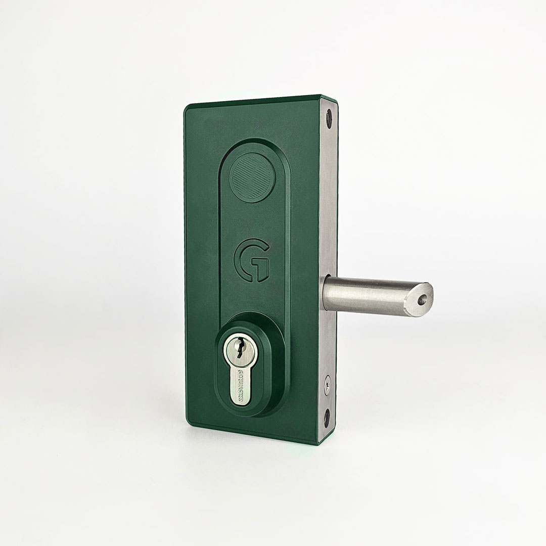 green gate lock keyed access
