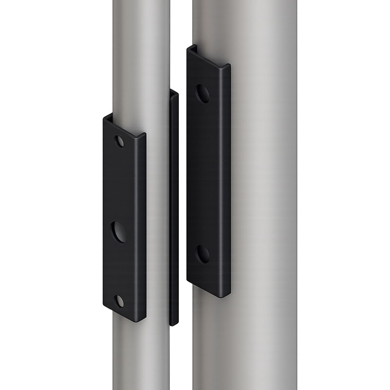 chain link round bar adaptor for gate lock