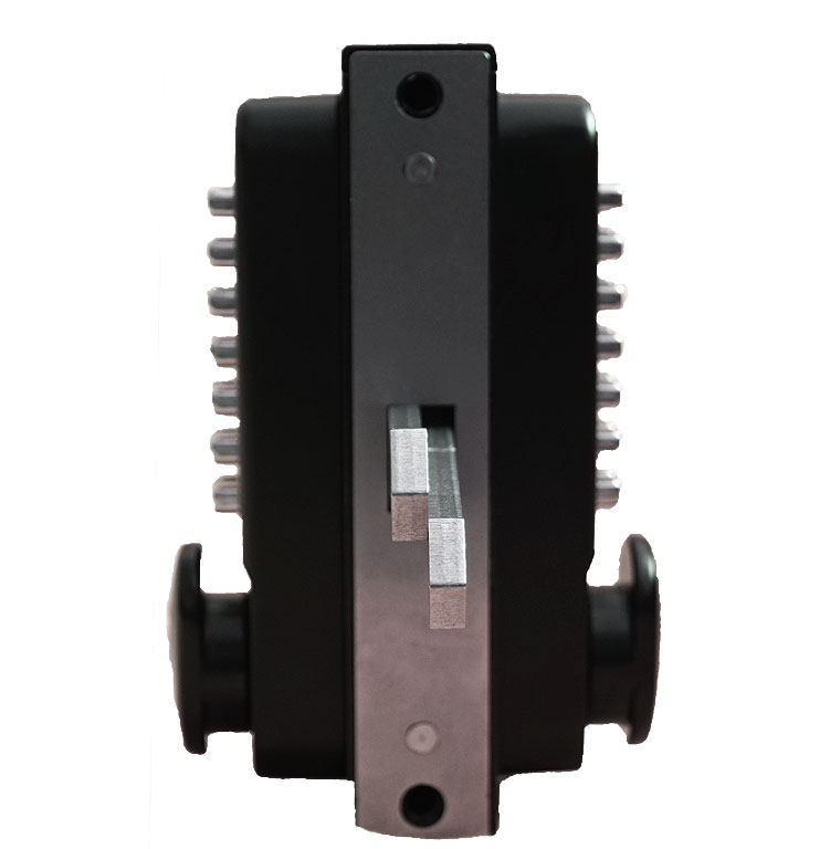 black gate lock with keypad access double sided