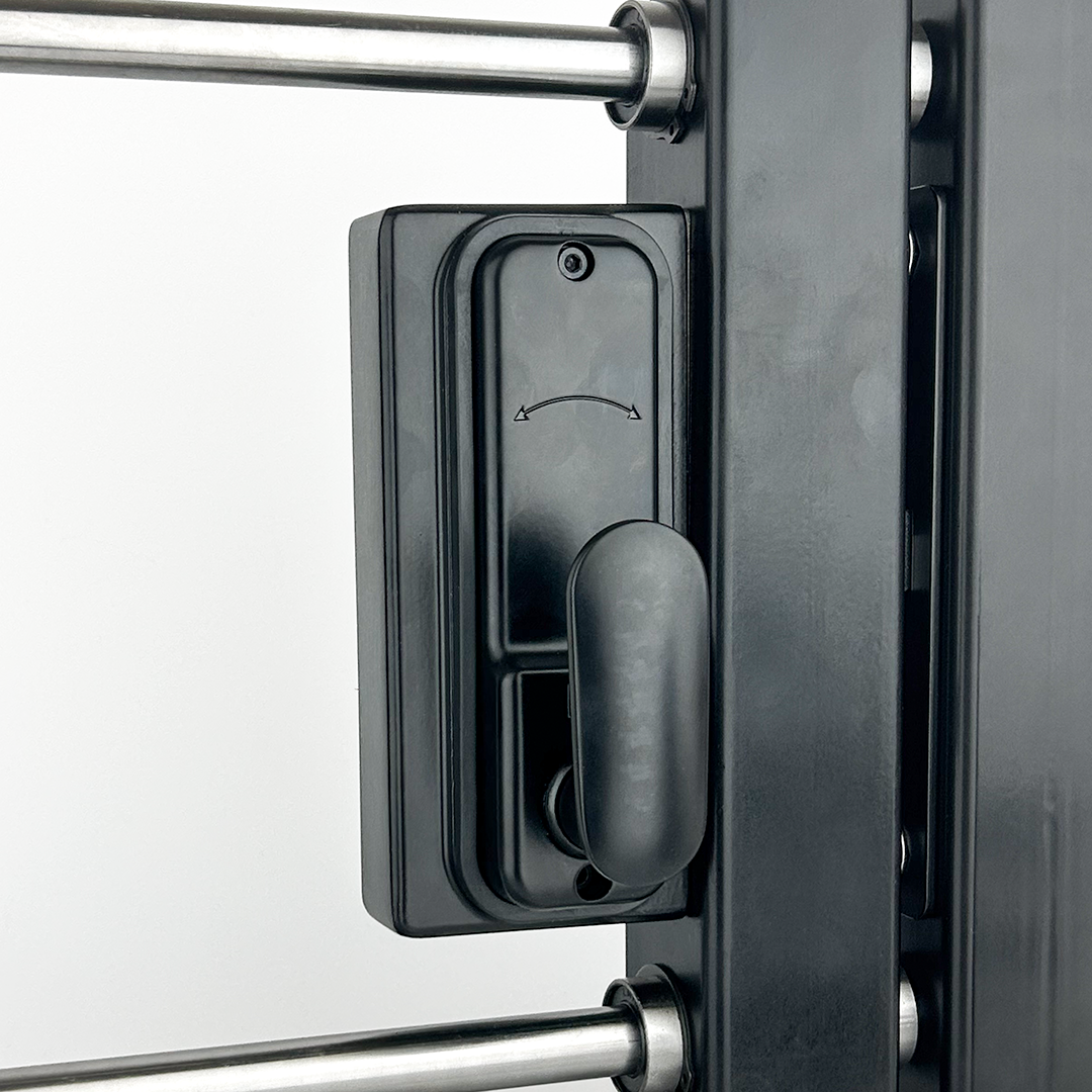 single sided sliding gate lock handle view on gate photo