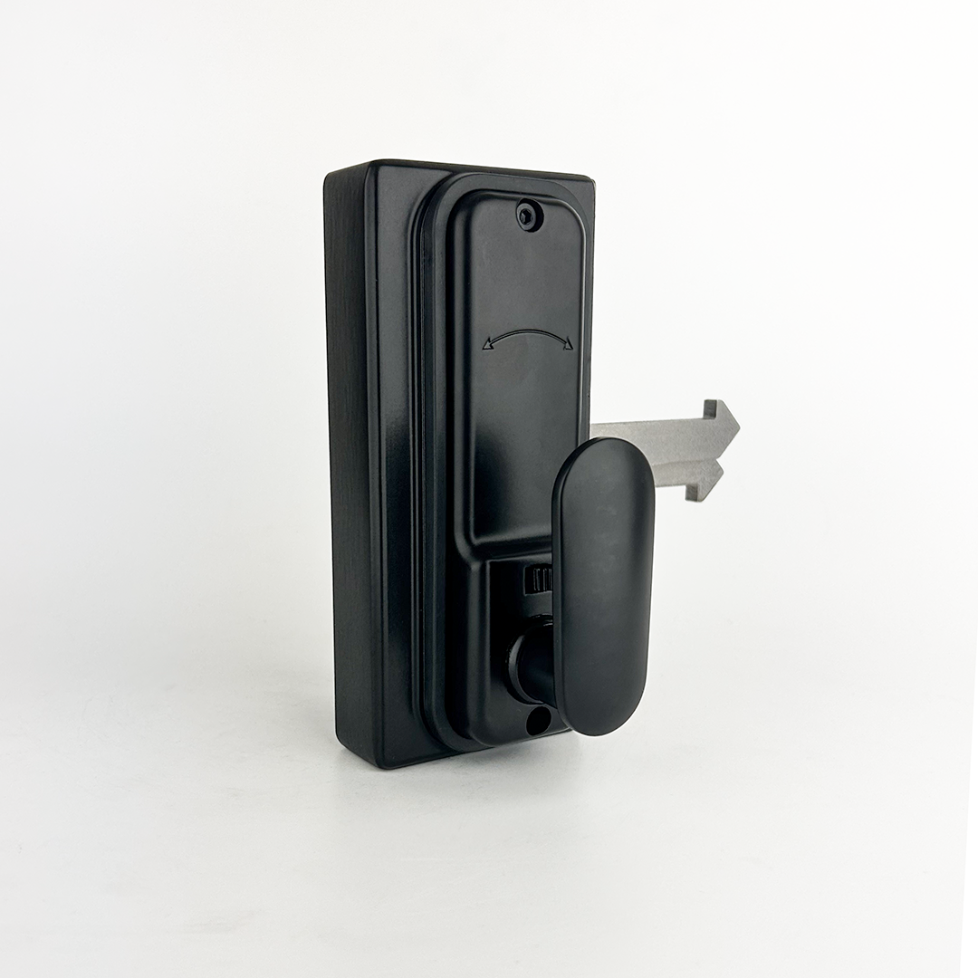 single sided sliding gate lock handle view