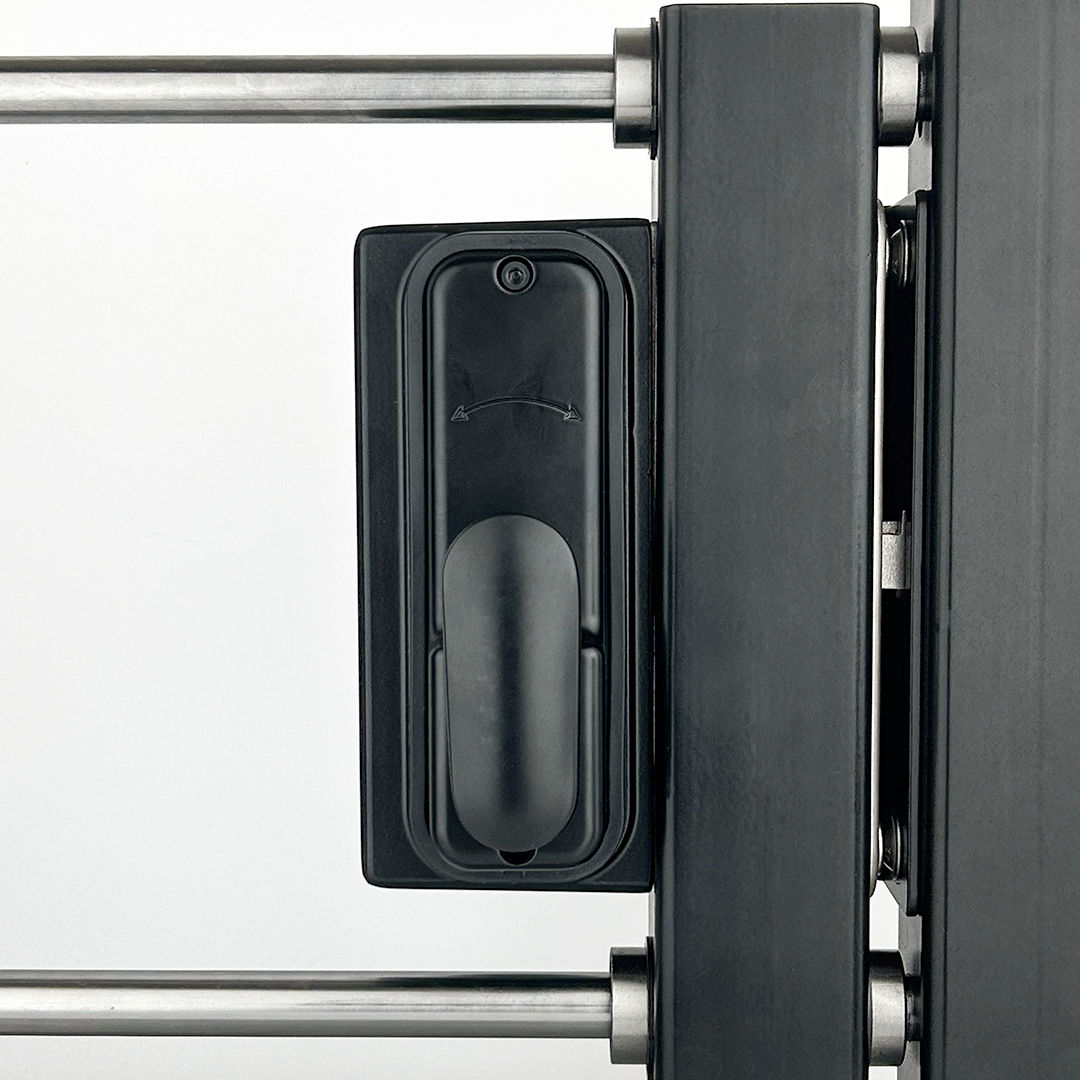 single sided sliding gate lock handle view on gate photo