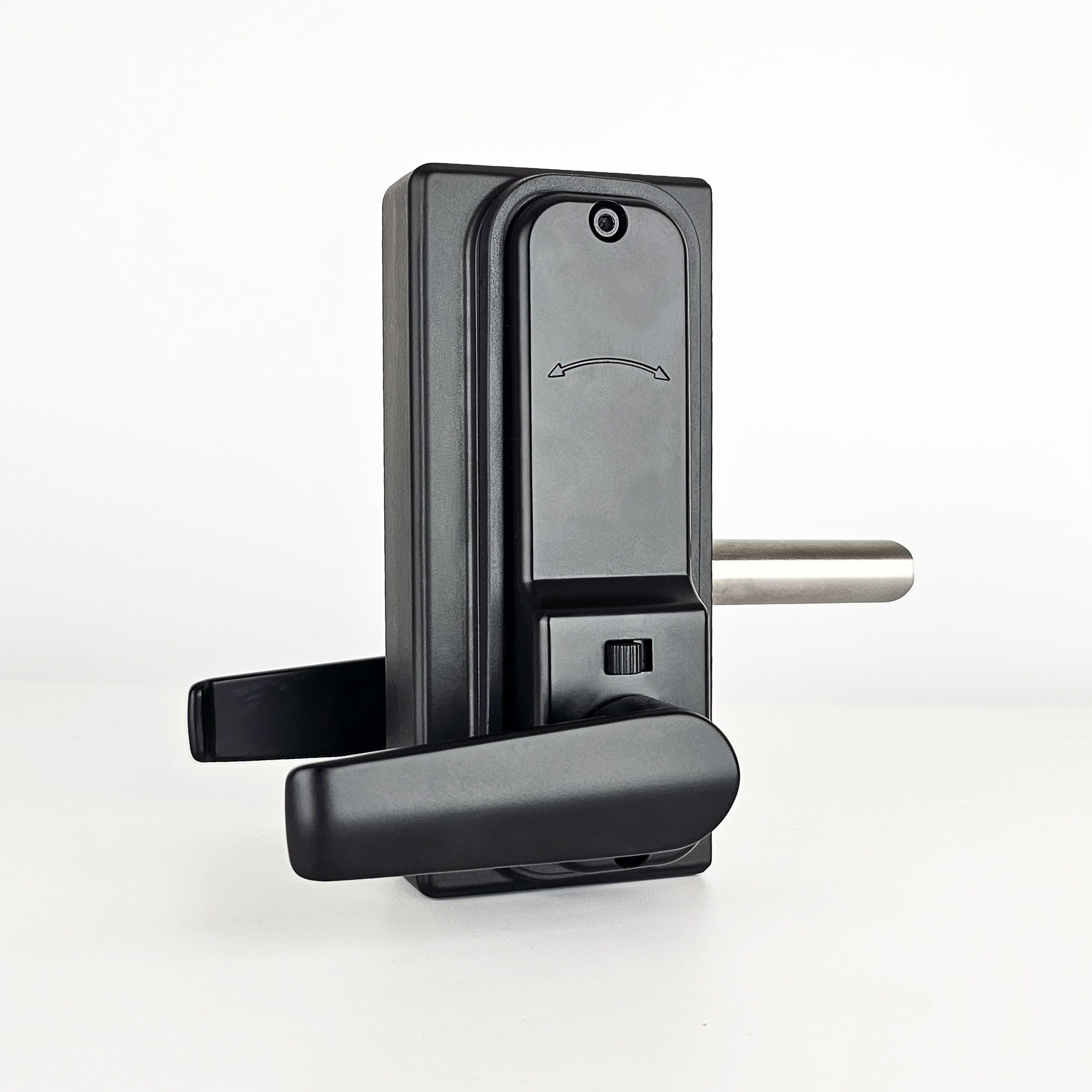 black gate lock with handle single-sided