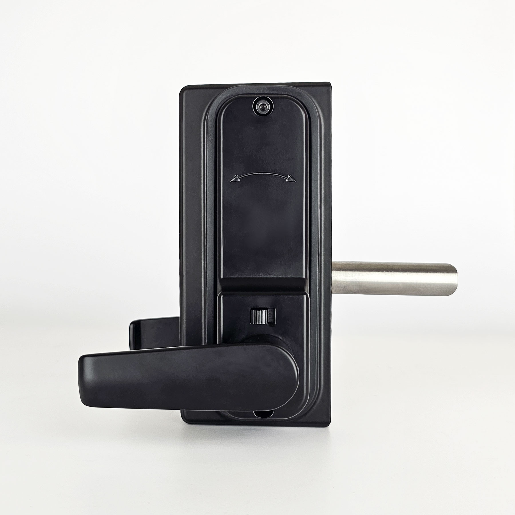 black gate lock single sided with handle