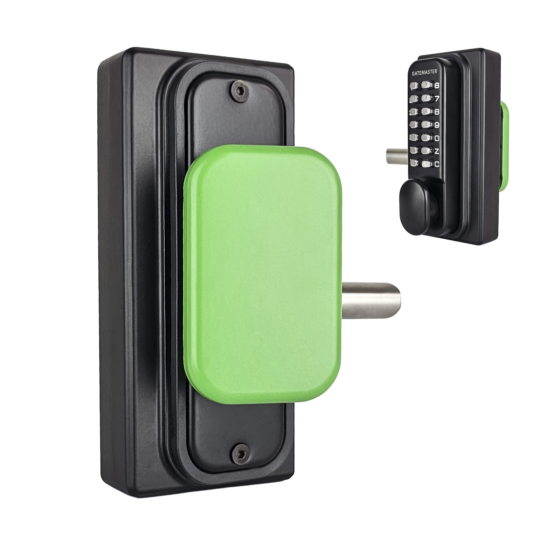 quick exit push pad gate lock