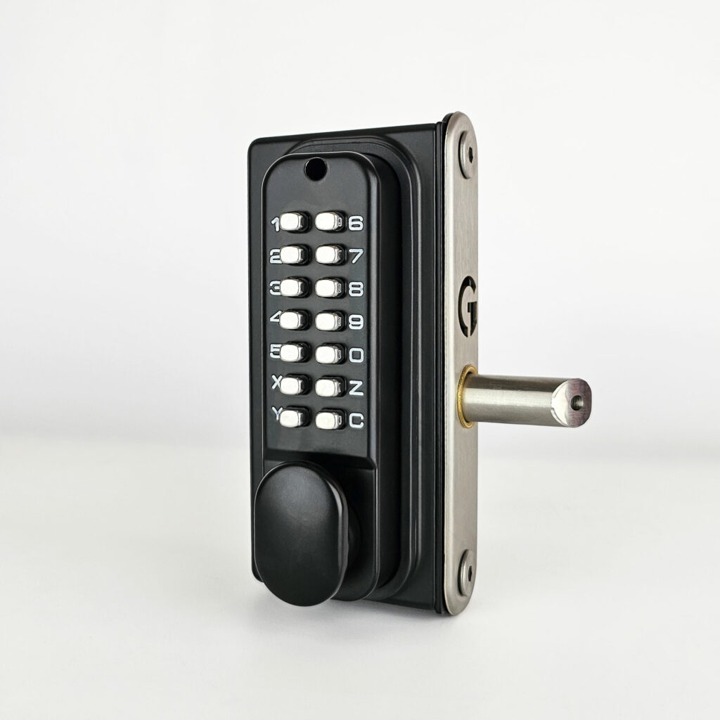 Surface mounted Double-Sided Code Lock | Wooden Gate Lock | Gatemaster