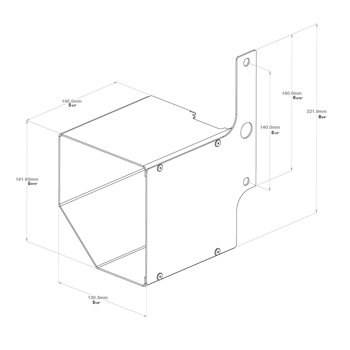 product dimension drawing