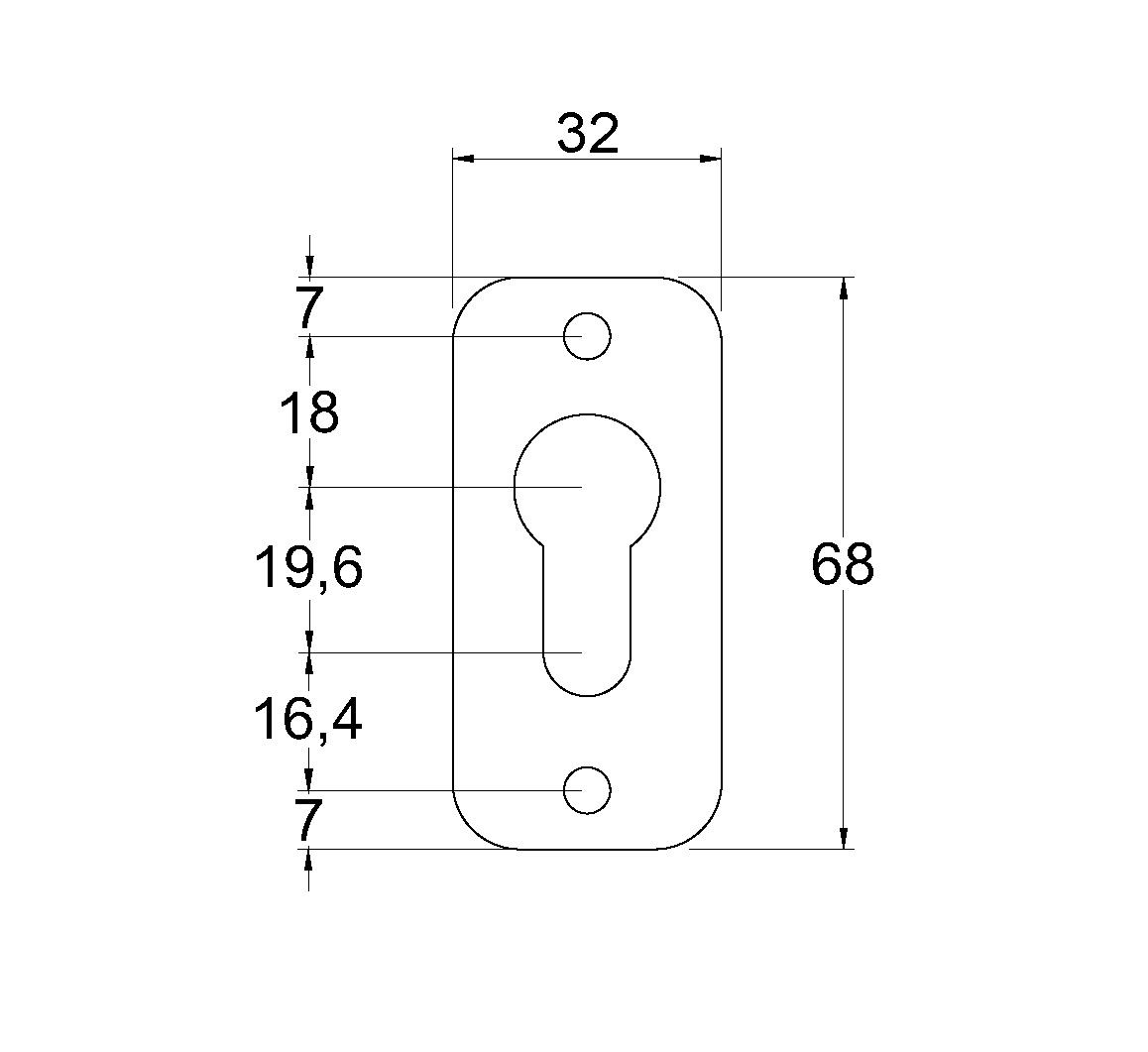 product dimension drawing