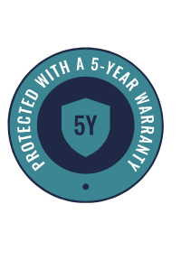 5 year warranty icon