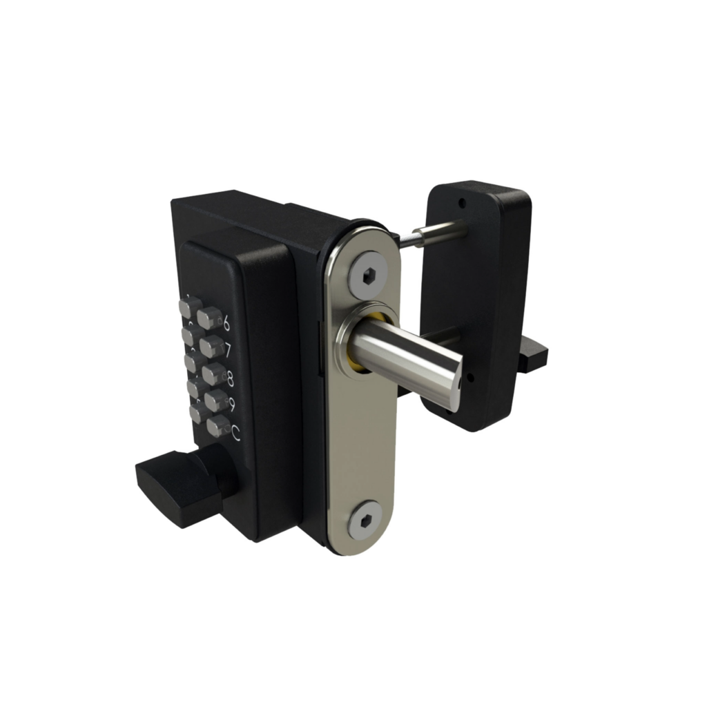SelectPro digital keypad black gate lock double-sided