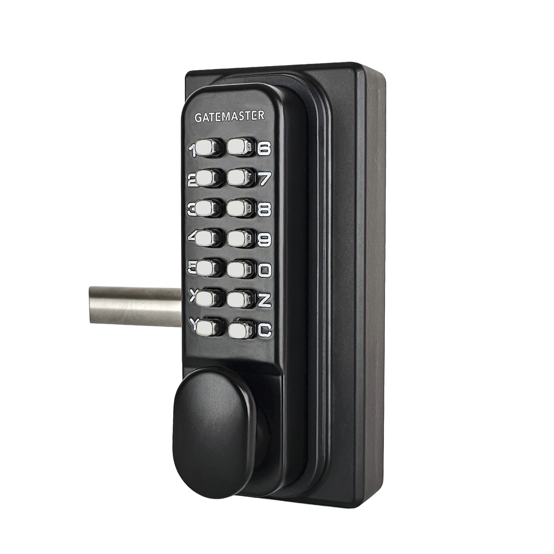black gate lock keypad access 
