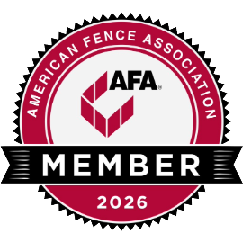 American fence association member 2026 badge