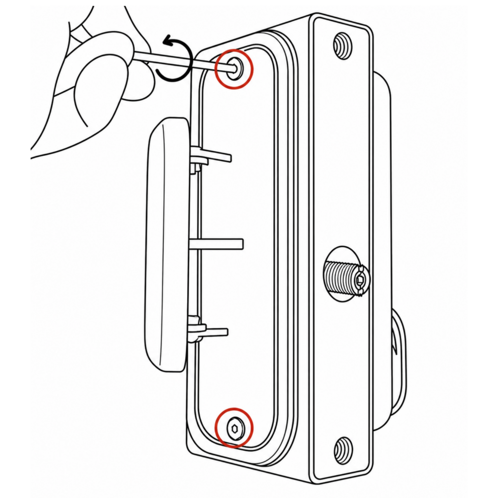 quick exit push pad changing handing instructions