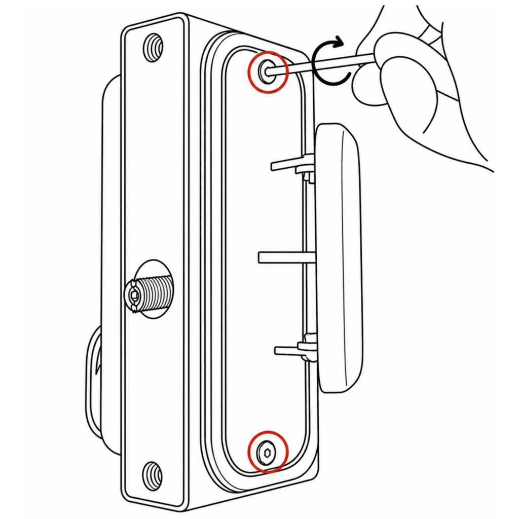 change the handing quick exit push pad instructions
