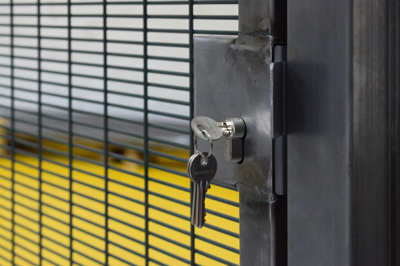 weld-in keylatch gate lock